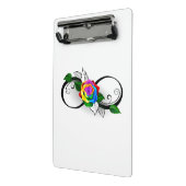 インフィニティシンボルとレインボーバラ ミニクリップボード (アングル2)