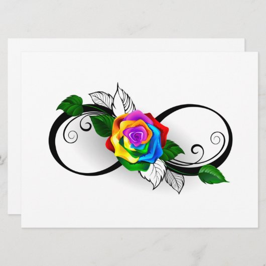 インフィニティシンボルとレインボーバラ メニュー (正面/裏面)