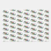 インフィニティシンボルとレインボーバラ ラッピングペーパーシート (正面3)