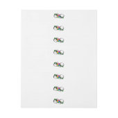 インフィニティシンボルとレインボーバラ ラップアラウンドラベル (シート)