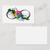 インフィニティシンボルとレインボーバラ ロイヤリティカード (正面/裏面)