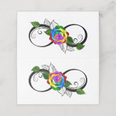 インフィニティシンボルとレインボーバラ 予約カード (外部開封)