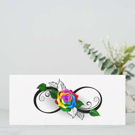 インフィニティシンボルとレインボーバラ 招待状 (スタンド正面)