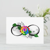 インフィニティシンボルとレインボーバラ 案内状 (スタンド正面)