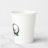 インフィニティシンボルとレインボーバラ 紙コップ (左)