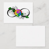 インフィニティシンボルとレインボーバラ 紹介カード (正面/裏面)