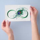 インフィニティシンボルと孔雀の羽 チラシ (ハンドル)