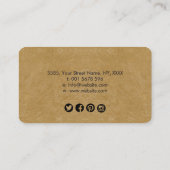 インフィニティシンボルぼかし – ラインアート 名刺 (裏面)