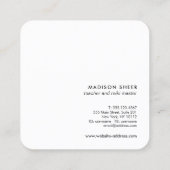 インフィニティシンボルエネルギーヒーラー先生 スクエア名刺 (裏面)