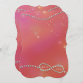 インフィニティシンボルサイン 無限の愛 輝く光 招待状 (正面/裏面)