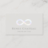 インフィニティシンボルヒーリングアート 名刺 (正面)