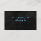 インフィニティシンボルフェザー – カラー（ばちゃばちゃ）跳ねる事業 名刺 (裏面)