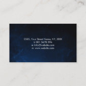 インフィニティシンボルフェザー – シルバーとパール 名刺 (裏面)