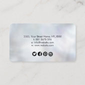 インフィニティシンボルフェザー – ラインアート名刺 名刺 (裏面)