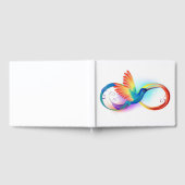 インフィニティシンボル付きレインボーハミングバード ゲストブック (全面)