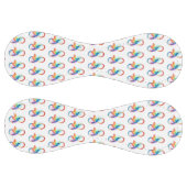 インフィニティシンボル付きレインボーハミングバード ソフトボール (パネル)