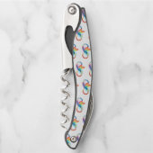 インフィニティシンボル付きレインボーハミングバード ソムリエナイフ (正面)