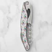 インフィニティシンボル付きレインボーハミングバード ソムリエナイフ (裏面)