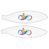 インフィニティシンボル付きレインボーハミングバード バスケットボール (パネル)