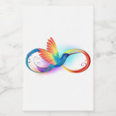 インフィニティシンボル付きレインボーハミングバード フードラベル (シングルラベル)