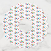 インフィニティシンボル付きレインボーハミングバード ワイングラスタグ (裏面)