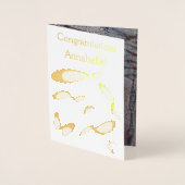 インフィニティシンボル – おめでとうございますカスタマイズ 箔カード (正面)