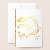 インフィニティシンボル – おめでとうございますカスタマイズ 箔カード (裏面封筒付き)