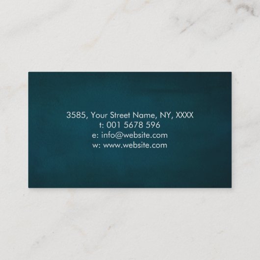 インフィニティシンボル – 白絵を描線ビジネスCa 名刺 (裏面)