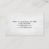 インフィニティシンボル – 白黒ストロ絵を描ーク 名刺 (裏面)