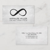 インフィニティシンボル – 白黒ストロ絵を描ーク 名刺 (正面/裏面)