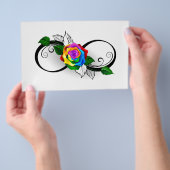 インフィニティシンボル(虹のバラ) チラシ (ハンドル)