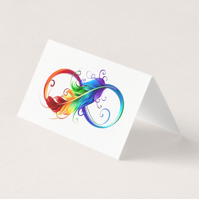 インフィニティシンボル（虹の羽根あり） (正面)