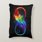 インフィニティシンボル(虹の羽根あり) アクセントクッション (裏面(縦))
