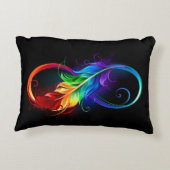 インフィニティシンボル(虹の羽根あり) アクセントクッション (裏面)