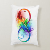 インフィニティシンボル(虹の羽根あり) アクセントクッション (裏面(縦))