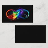 インフィニティシンボル（虹の羽根あり） アドバイスカード (正面/裏面)