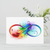 インフィニティシンボル（虹の羽根あり） アドバイスカード (スタンド正面)