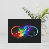 インフィニティシンボル(虹の羽根あり) エンクロージャーカード (スタンド正面)