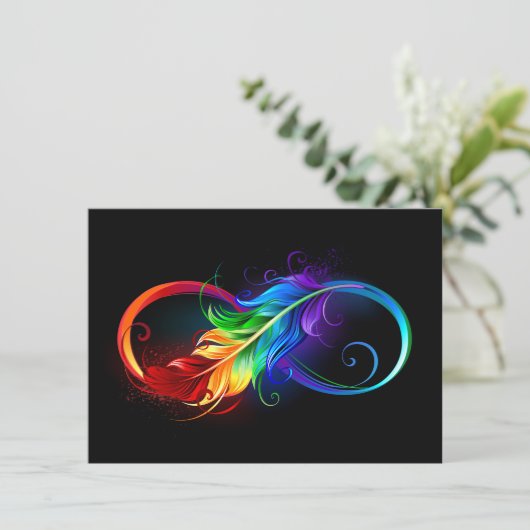 インフィニティシンボル(虹の羽根あり) エンクロージャーカード (スタンド正面)