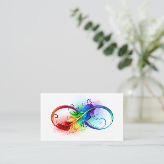 インフィニティシンボル(虹の羽根あり) エンクロージャーカード (スタンド正面)