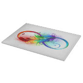 インフィニティシンボル（虹の羽根あり） カッティングボード (角)