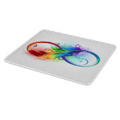 インフィニティシンボル（虹の羽根あり） カッティングボード (角)