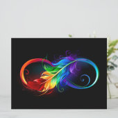 インフィニティシンボル(虹の羽根あり) カード (スタンド正面)