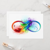 インフィニティシンボル(虹の羽根あり) カード (正面/裏面インサイチュ)