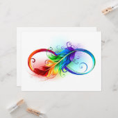 インフィニティシンボル(虹の羽根あり) カード (正面/裏面インサイチュ)