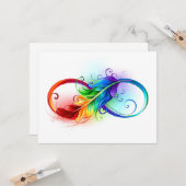 インフィニティシンボル（虹の羽根あり） カード (正面/裏面インサイチュ)