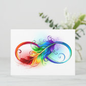 インフィニティシンボル(虹の羽根あり) カード (スタンド正面)