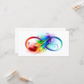 インフィニティシンボル(虹の羽根あり) カード (正面/裏面インサイチュ)