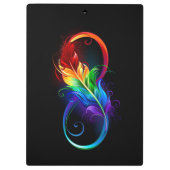 インフィニティシンボル（虹の羽根あり） クリップボード (裏面)