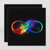 インフィニティシンボル（虹の羽根あり） セーブザデート (正面/裏面)